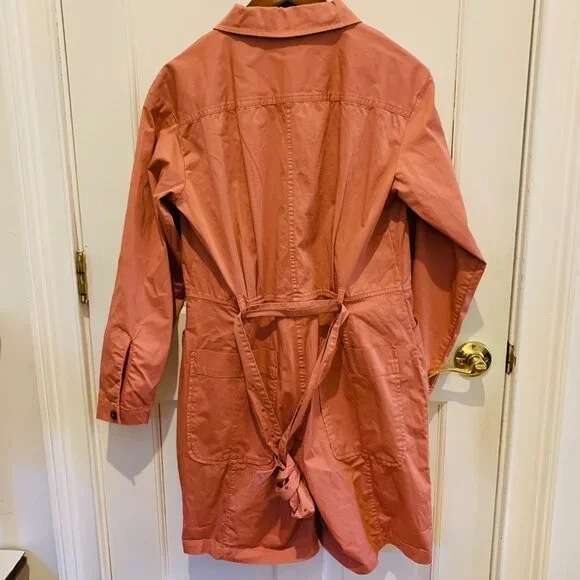 Alex Mill Womens JumpsuitsExpedition Jumpsuit Romper in Washed Twill CityPink